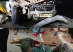 Raybareli News: तेज रफ्तार कार का कहर: स्कूटी सवार की मौत, भागते समय डंपर से टकराई कार